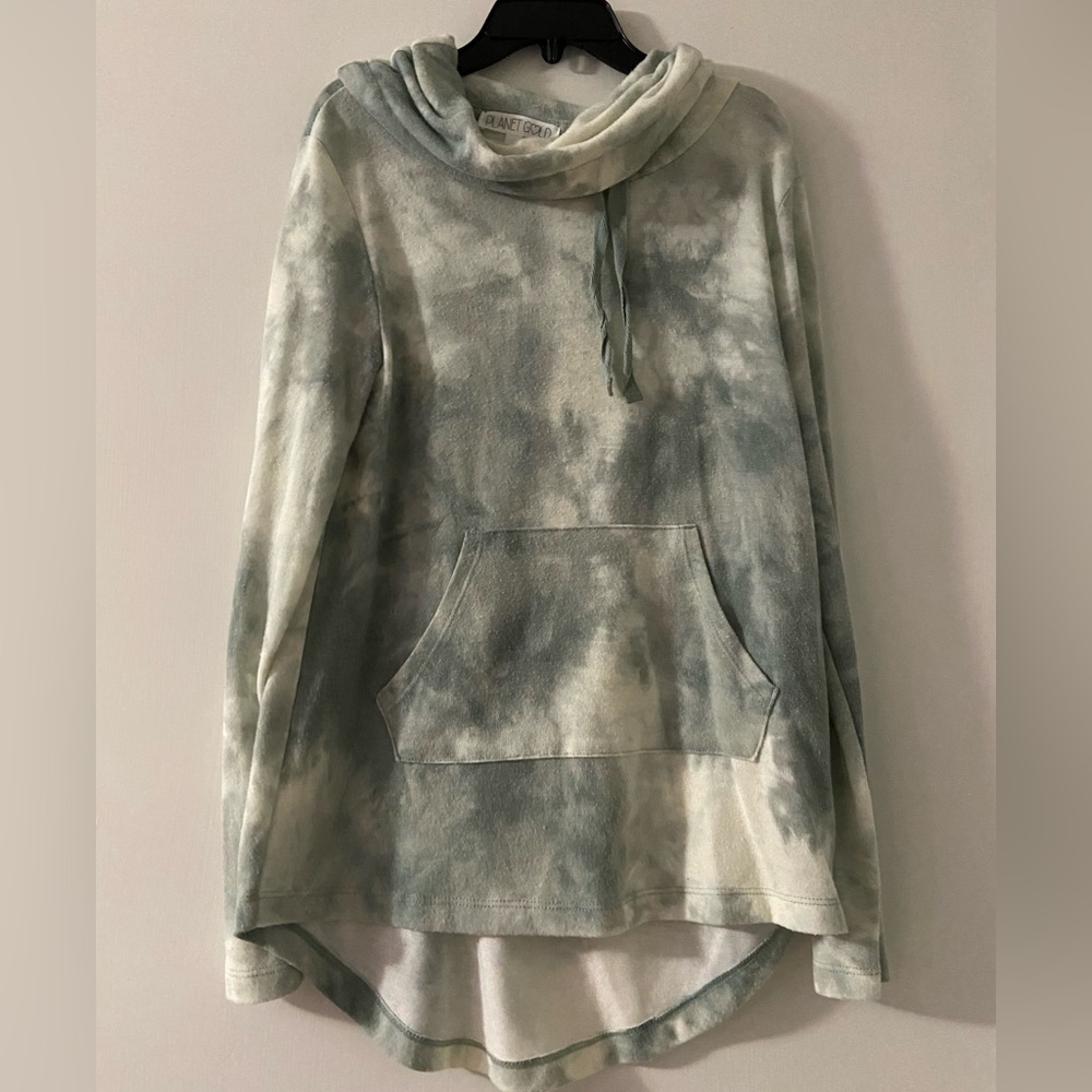Green tie dye sweatshirt, size small